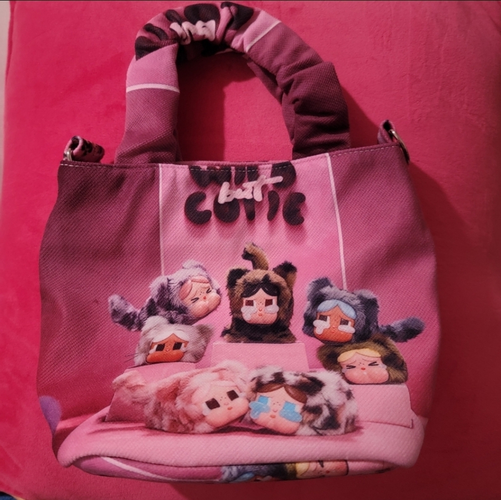 Cute Pink Character Tote Bag